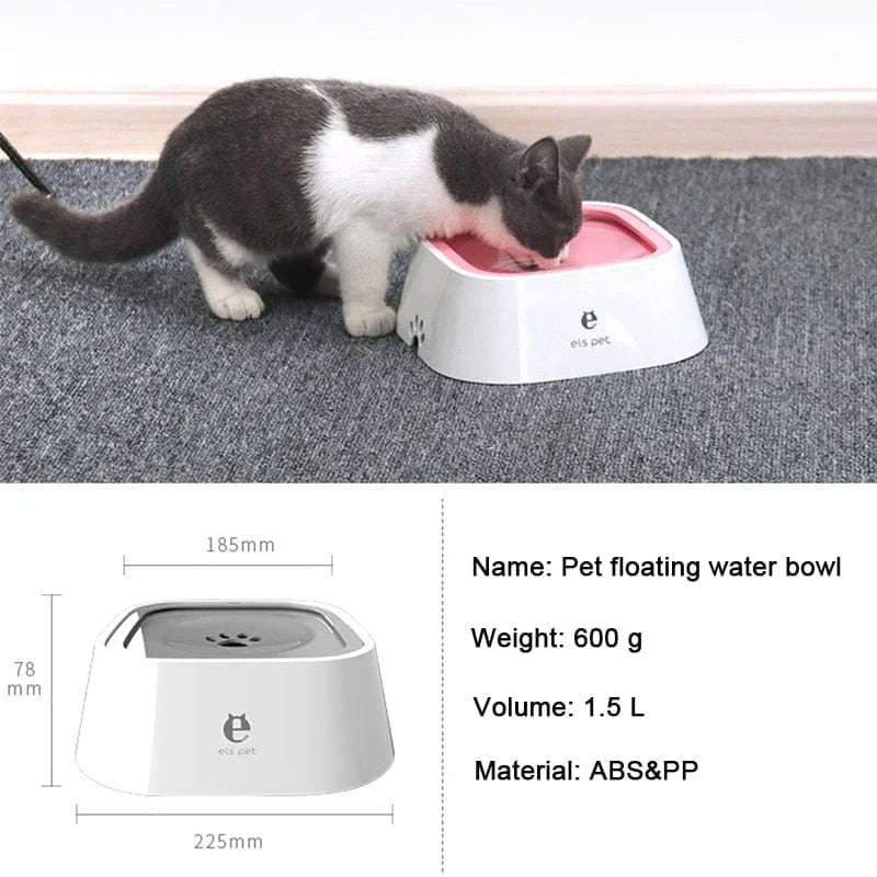 No-Splash Floating Dog Water Bowl – in use