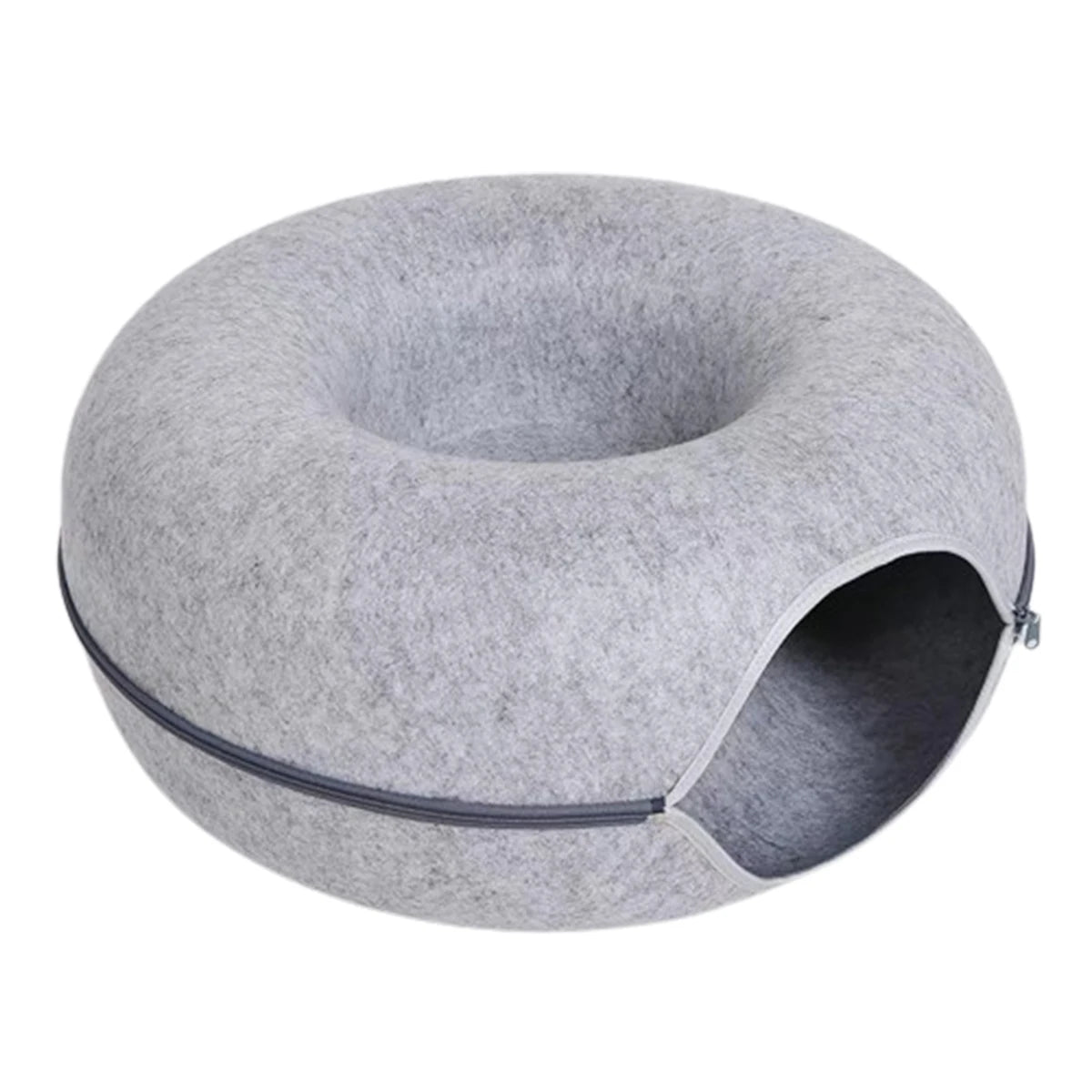 Felt Cat Tunnel Bed with Peek Hole – alternate view