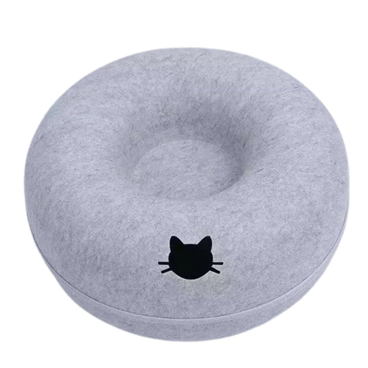 Felt Cat Tunnel Bed with Peek Hole