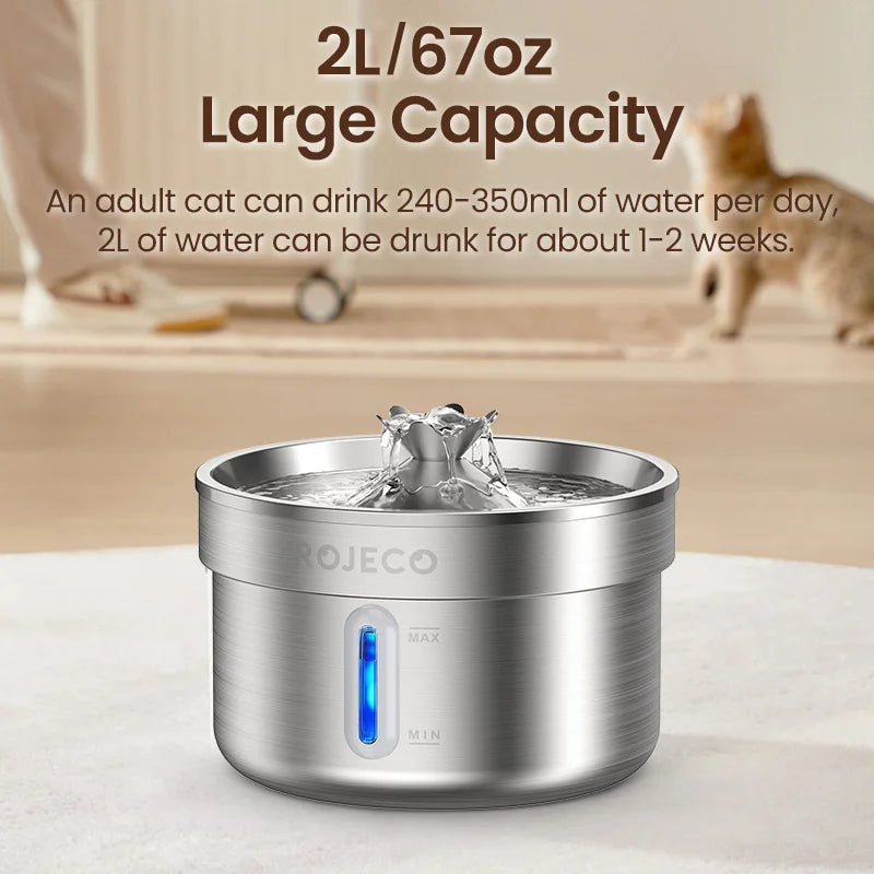 Cat Water Fountain 2L – detail view